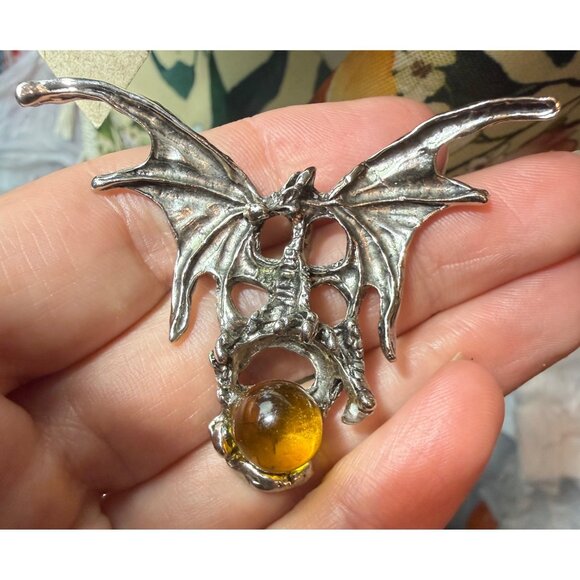 Dragon-Themed Collectible Set: Pewter Figurine , 1 Ring, 2 Lighters & 2 Pendants - Picture 10 of 13